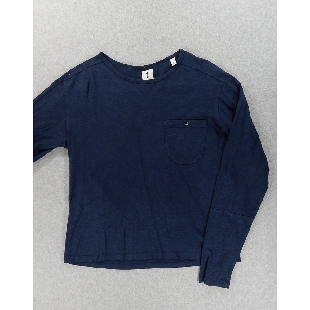 Field Scout 100% Cotton L/S Crew Pocket Crew Shirt (Women's Small) Blue